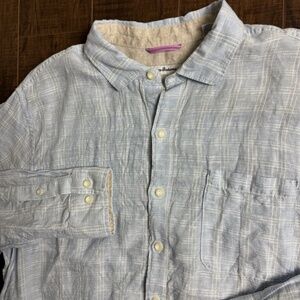 Tommy Bahama Men's Long Sleeve Button-Up 100% Linen Shirt XL